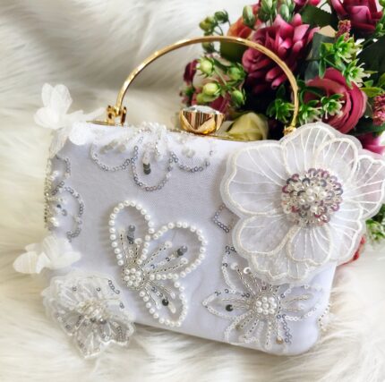 کیف عروس مدل گل افشان