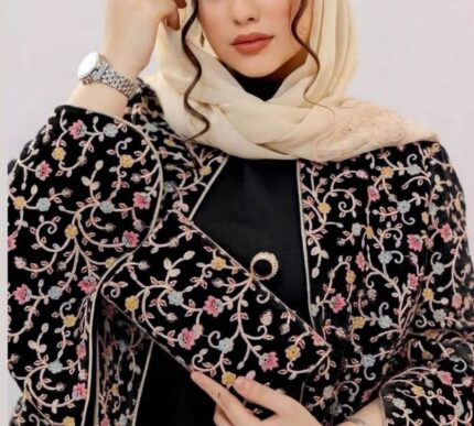 کیف مجلسی زنانه مدل پیچک طلایی مشکی